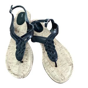 Merona (Target) black woven thong sandals - 9